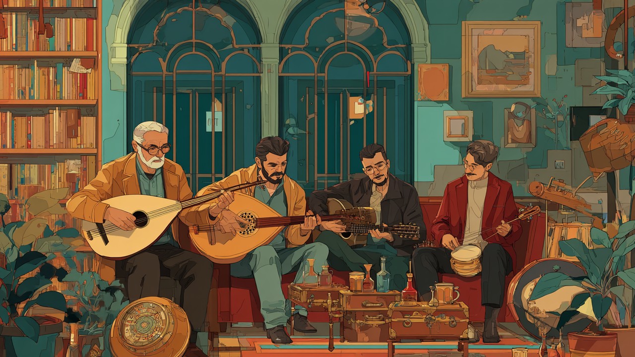 Dört müzisyenin geleneksel ve modern enstrümanlarla performans sergilediği, Türk sanat müziği, arabesk, rock ve pop tarzlarını yansıtan samimi müzik kolajı.